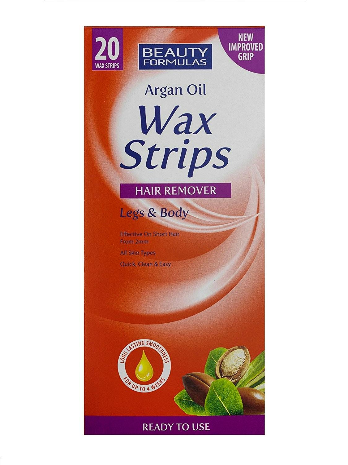 Beauty Formulas Argan Oil Wax Strips Stk